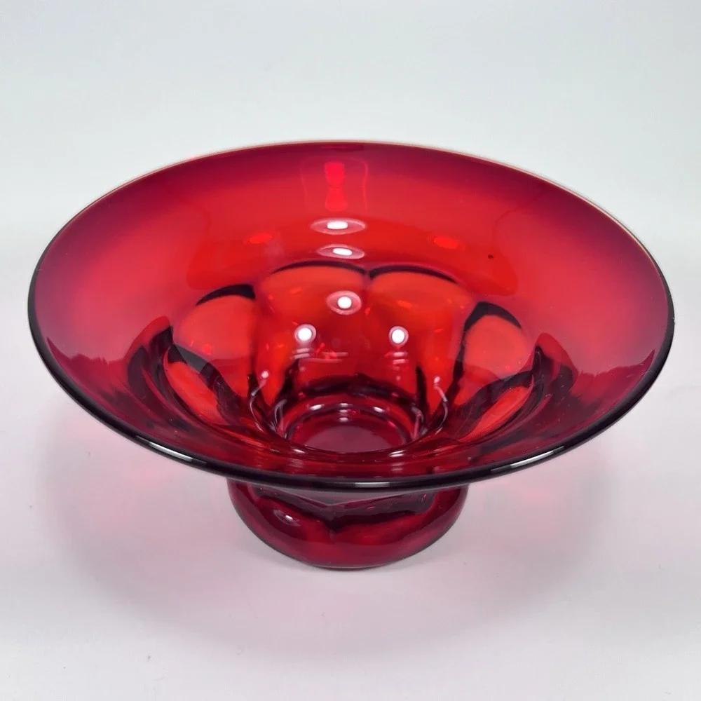 Cambridge Glass Georgian Sherbet‎ In Carmen Red Ruby Elegant 5